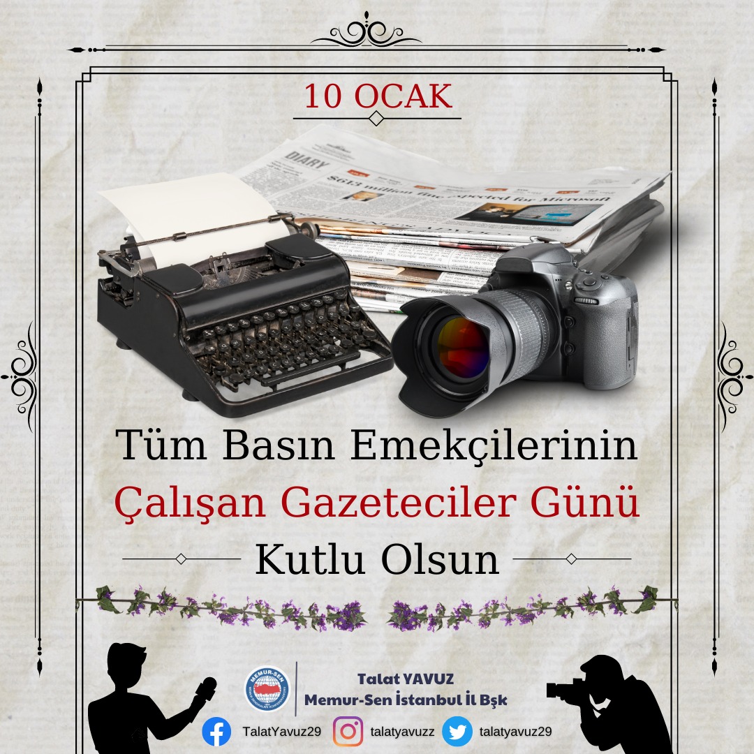 Eğitim Bir Sen İstanbul 4 No'lu Şube Olarak Çalışan Gazeteciler Günü'nü Kutladık